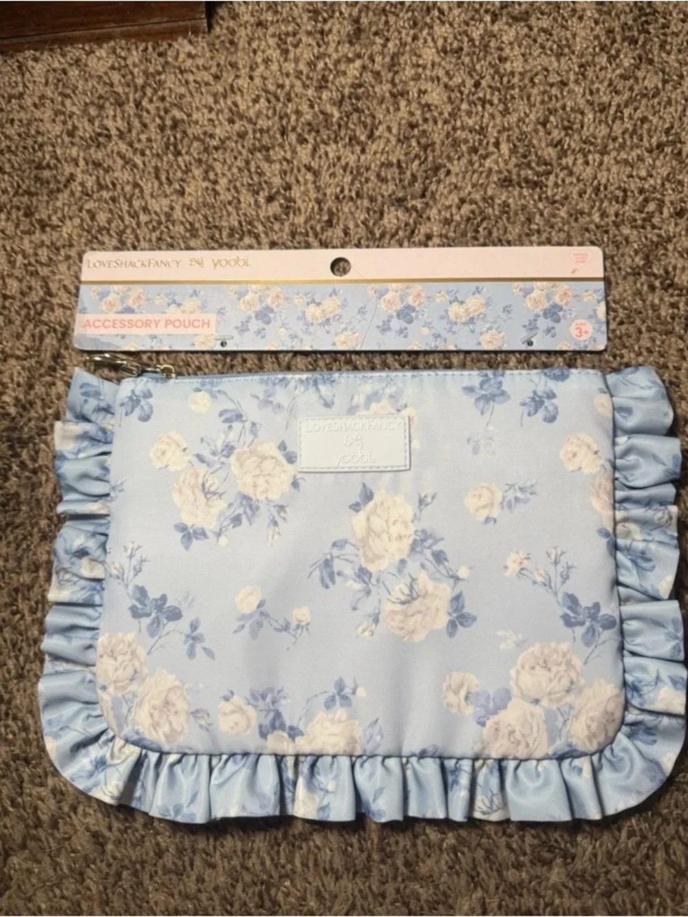 LoveShackFancy x Target Blue Accessory Pouch